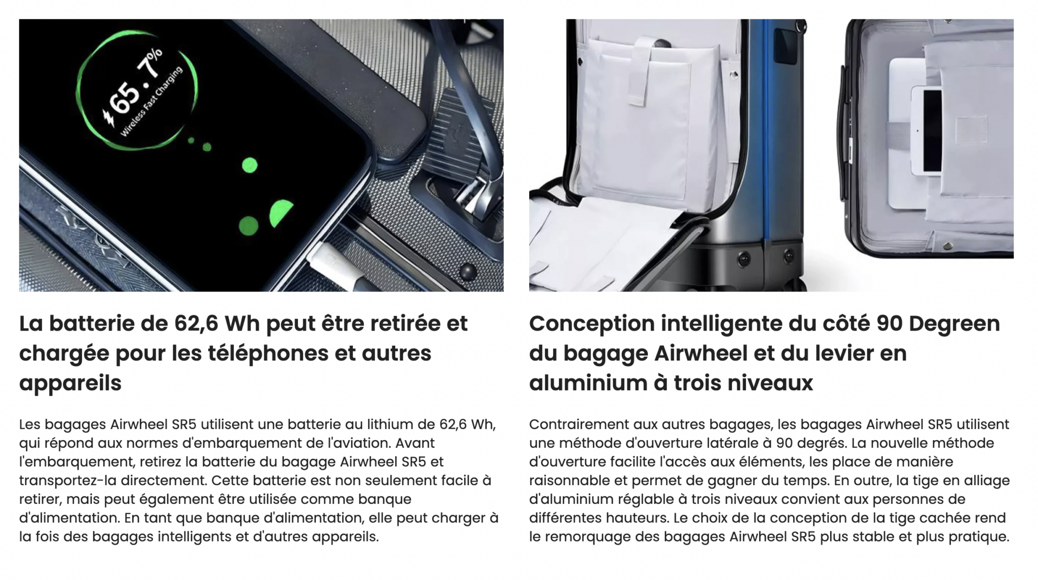 Valise électrique Airwheel SE3T, Neuve Et Prête à Voyager ! La Valise Qui Roule !